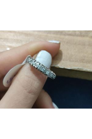 Antika Yedi Taşlı Pırlanta Alyans