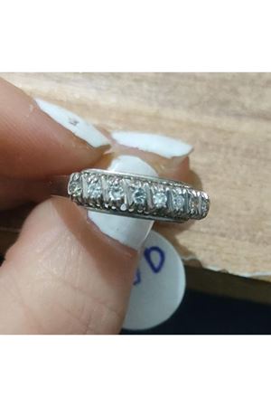 Antika Sekiz Taşlı Pırlanta Alyans