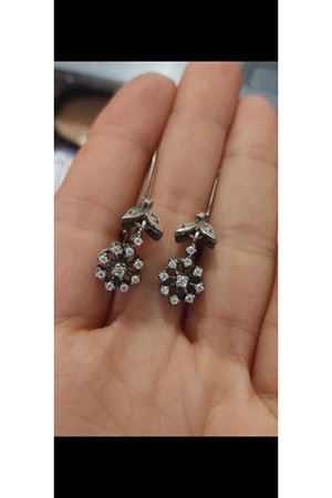 Vintage Tasarım Çiçek Modeli Küpe 2