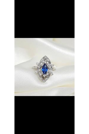 Antika Ella Safir Fantazi Yüzük