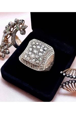 İkinci El Özel Üretim Pırlanta Elmas Taşlı Yüzük