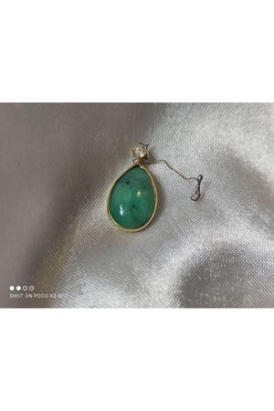 Minimal Firuze ve Pırlanta Taşlı Kolye ucu