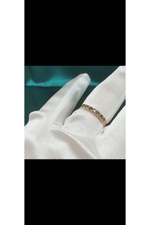 Vintage Tasarım Edi Taşlı Zebercet Alyans