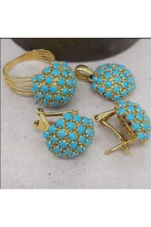 Karpuz Modeli Firuze Yüzük