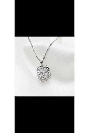 İkinciel Altınbaş Baget Pırlanta Taşlı Kolye