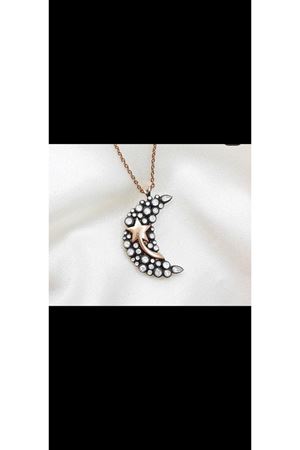 İkinciel Elmas Taşlı Ayyıldız Kolye