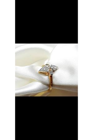 Antika Fransız işi Minimal Mekik Yüzük