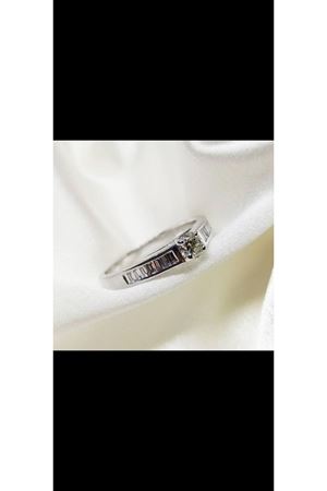 İkinci El Tektaş Pırlanta Yüzük Baget Taşlı Özel Üretim