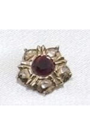 Antika Yakut Taşlı Elmas Halka Kolye