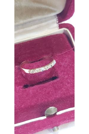 İkinci El Özel Tasarım Pırlanta Yedi Taşlı Alyans