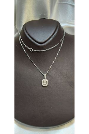 Baget Pırlanta Taşlı Kolye