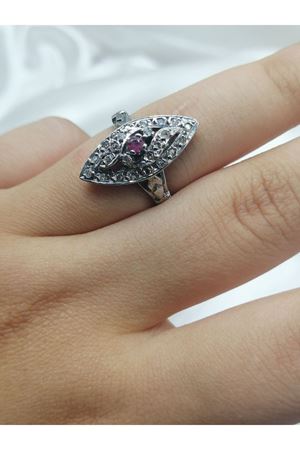 Antika Jess Yakut Mekik Yüzük