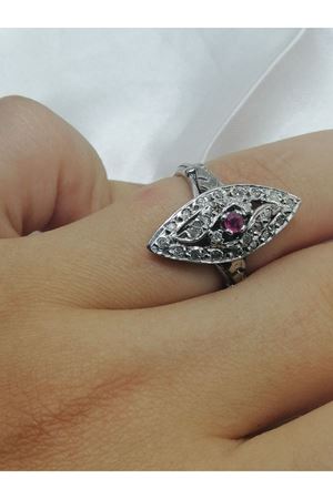 Antika Jess Yakut Mekik Yüzük