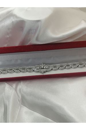 Antika Platin Modeli Damla Temalı Bileklik