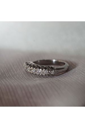 Antika Yedi Taşlı Pırlanta Alyans