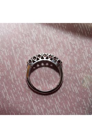 Antika Yedi Taşlı Pırlanta Alyans