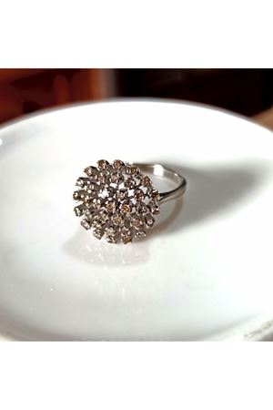 Vintage Tasarım Karahindiba Modeli Pırlanta Yüzük