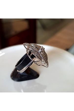 Vintage Tasarım Platin Modeli Baklava Temalı Pırlanta Mekik Yüzük