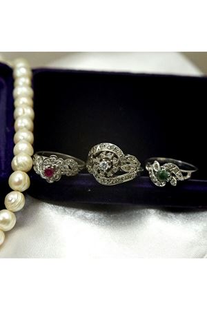 Antika Platin Modeli Salyangoz Yüzük