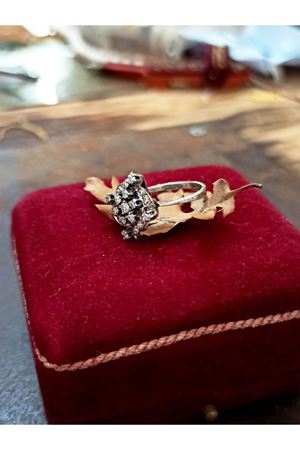 Antika Rüzgar Gülü Modeli Pırlanta Yüzük