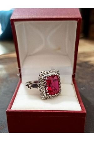 Özel Tasarım  Diffusion Yakut Anturaj Yüzük