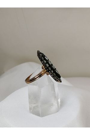 Antika El İşi Özel Tasarım Elmas Mekik Yüzük