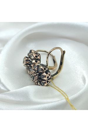 Antika Elişi Askılı Yaylı Gül Küpe 