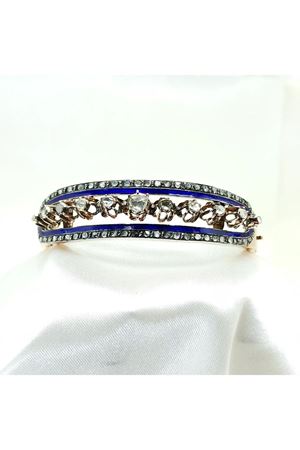 Antika Elmas Taşlı Mineli Kelepçe Üretim