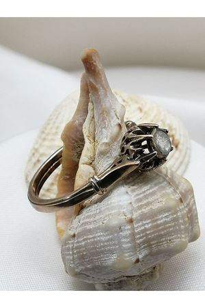 Antika Elmas Taşlı Pilsa Büyük Tektaş Yüzük