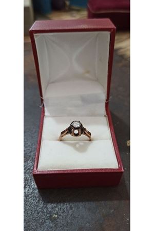 Antika Pilsa Tektaş Elmas Yüzük