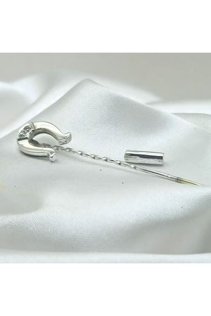 Antika At Nalı Pırlanta  Kravat & Yaka İğnesi