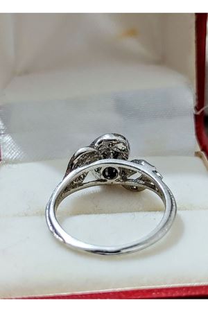 Vintage Zümrütlü salyangoz yüzük