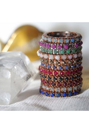 Tam Tur Doğal Taşlı Alyans