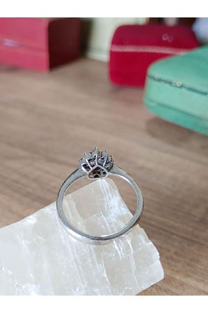 Vintage Tasarım Ametist Taşlı Anturaj Modeli Damla Temalı Yüzük