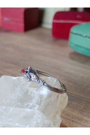 Vintage Tasarım Yakut Taşlı Yüzük