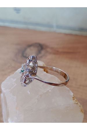 Vintage Tasarım Zümrüt Yüzük