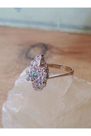 Vintage Tasarım Zümrüt Yüzük