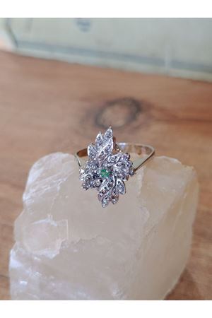 Vintage Tasarım Zümrüt Yüzük