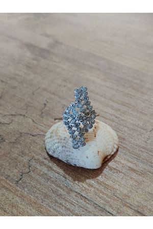 Vintage Tasarım  Platin Modeli  Simetrik Mekik  Pırlanta Yüzük