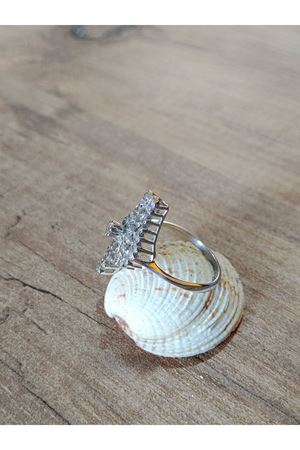 Vintage Tasarım  Platin Modeli  Simetrik Mekik  Pırlanta Yüzük