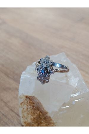 Vintage Tasarım Safir Taşlı Yüzük