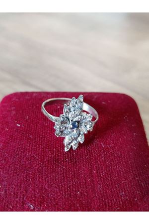 Vintage Tasarım Safir Yüzük