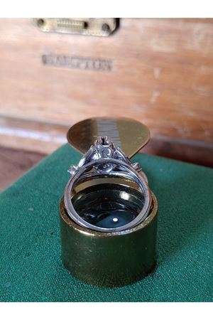 Vintage Tasarım Safir Taşlı Yüzük