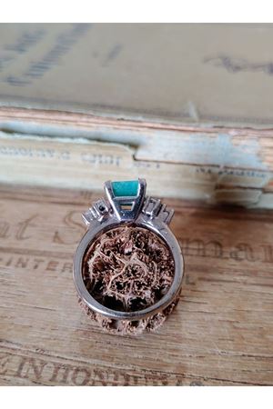 Prizmatik Zümrüt Taşlı Fantazi Pırlanta Yüzük 