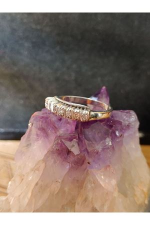 Antika Sekiz Taşlı Pırlanta Alyans