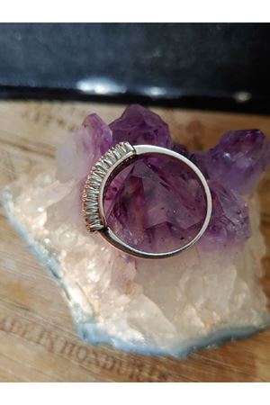 Antika Sekiz Taşlı Pırlanta Alyans