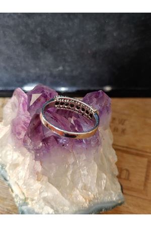 Antika Sekiz Taşlı Pırlanta Alyans