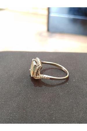 Vintage Tasarım Firuze Taşlı Anturaj Pırlanta Yüzük-4