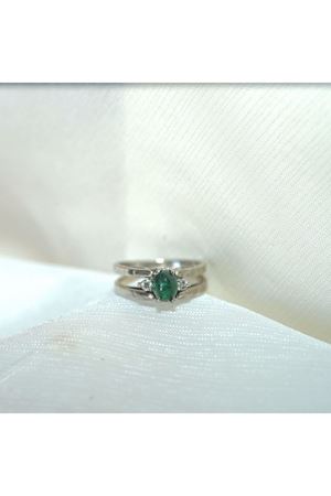 Özel Üretim iki Taraflı Pırlanta ve Firuze Kapşon Kesim Pırlanta Taşlı Çift İşlevli Yüzük