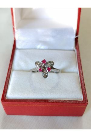 Vintage Tasarım Yakut Taşlı Yüzük